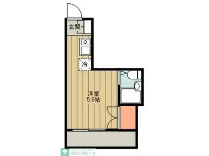 コーポ中宿(ワンルーム/1階)の間取り写真