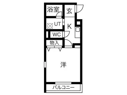 名鉄三河線 碧南中央駅 徒歩10分 3階建 築21年(1K/1階)の間取り写真