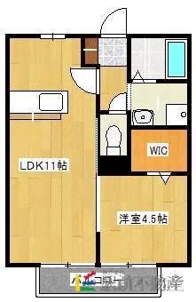 アルティプラーノ(1LDK/2階)の間取り写真