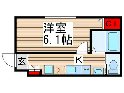 I-COURT KAMAGAYA(1K/1階)の間取り写真