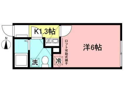 マ・ピエス読売ランド参番館(1K/2階)の間取り写真