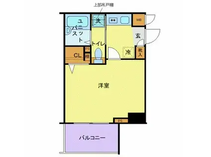 フェニックス新横濱イクシール(1K/8階)の間取り写真