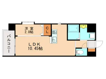 LIFEFIELD国際空港前(1LDK/5階)の間取り写真