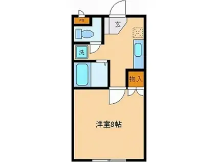 イン・シティ本町(1K/3階)の間取り写真