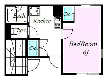 レオネクストグレンジ藤塚II(1K/1階)の間取り写真
