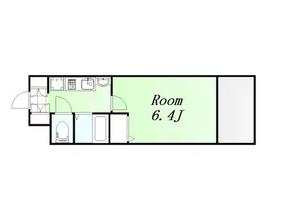 エステムコート梅田・天神橋リバーフロント(1K/2階)の間取り写真