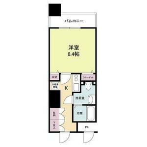 メゾンドヴィレ大阪城公園前(1K/3階)の間取り写真