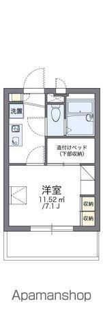 レオパレスストリーム(1K/2階)の間取り写真