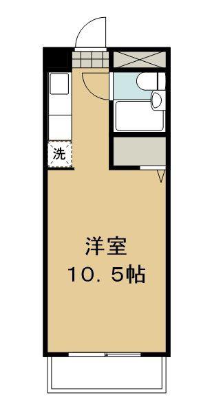 サンライズ志波町(ワンルーム/4階)の間取り写真