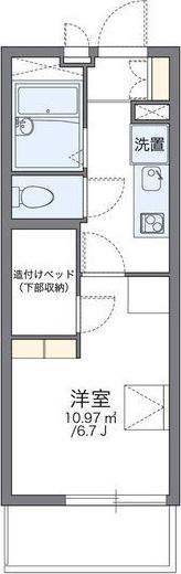 レオパレス阪急塚口(1K/3階)の間取り写真