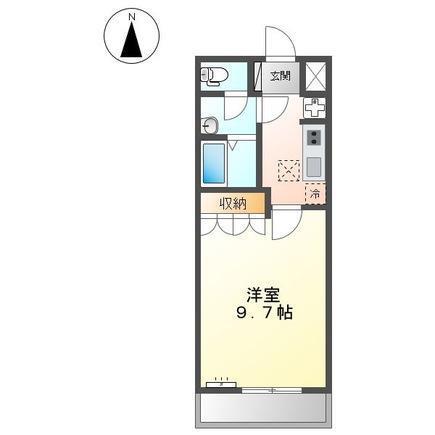 メルヴェーユ有楽(1K/1階)の間取り写真