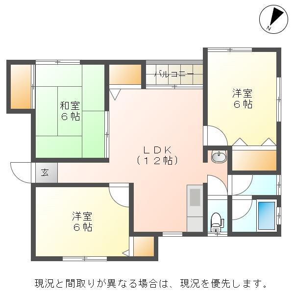 リバーサイドF&T(3LDK/1階)の間取り写真
