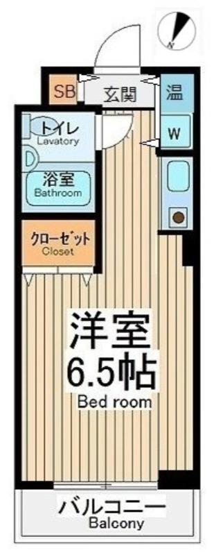 ヴィラリッツ鶴見中央(ワンルーム/5階)の間取り写真