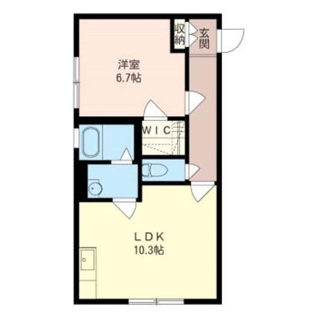 カサヴェール鷺沼(1LDK/1階)の間取り写真
