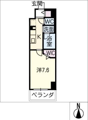 MELIV刈谷(1K/10階)の間取り写真