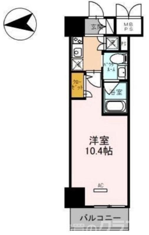 フェニックスレジデンス堺東(1K/6階)の間取り写真