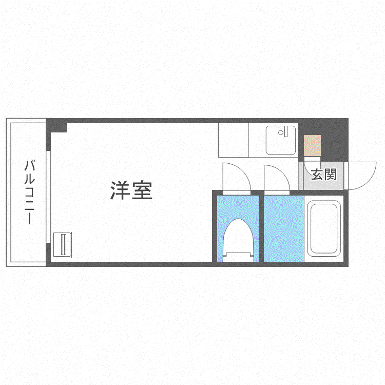 トーシンコーポ旭町(ワンルーム/3階)の間取り写真