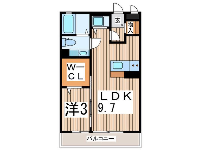 コートロイヤルアネックス(1LDK/3階)の間取り写真