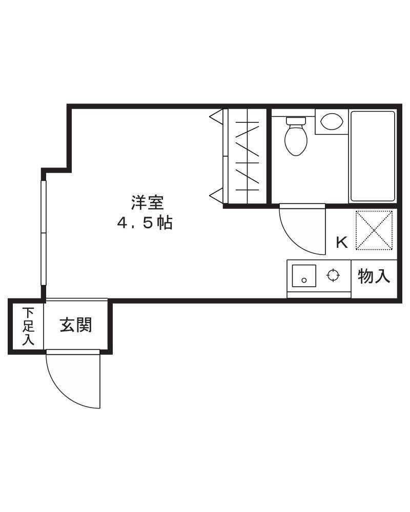 MAISON YONEDA(ワンルーム/3階)の間取り写真
