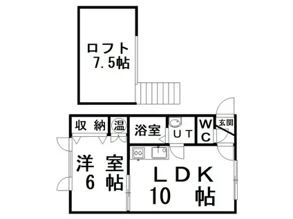アーバンヒルズ(1SLDK/2階)の間取り写真