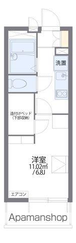 レオパレス千林(1K/2階)の間取り写真