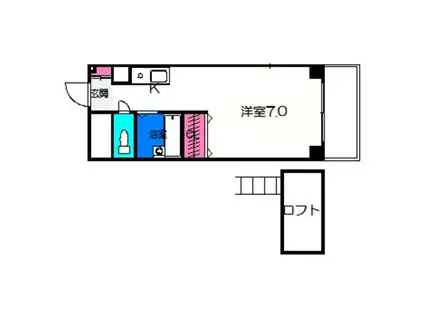 エヌエムトレーズ(ワンルーム/3階)の間取り写真