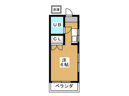 エミネントハイツ(ワンルーム/2階)の間取り写真