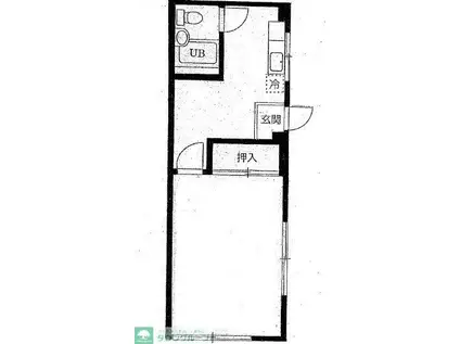 川鍋ビル(1K/2階)の間取り写真