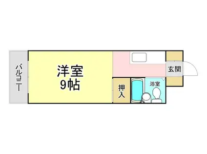 PLイースト枝光(ワンルーム/2階)の間取り写真