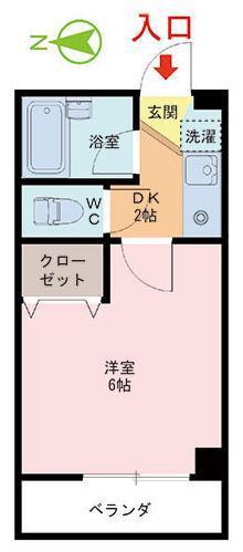 アールレジデンス舞屋(1DK/3階)の間取り写真