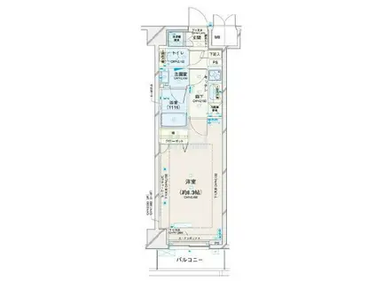 セジョリ王子(1K/6階)の間取り写真