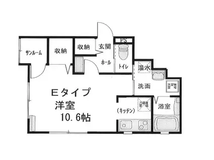 FOREST HOUSE(ワンルーム/2階)の間取り写真