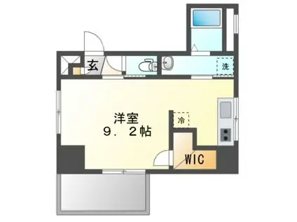 カーサアヴェニューイケシタCASA AVENUE IKESHITA(ワンルーム/7階)の間取り写真