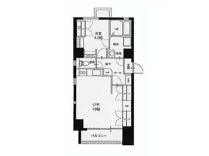 アルコ11(1LDK/2階)の間取り写真
