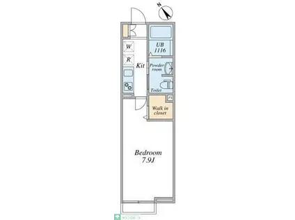 エルスタンザ中葛西(1K/2階)の間取り写真