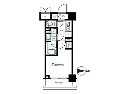 ハーモニーレジデンス武蔵小杉002(1K/3階)の間取り写真