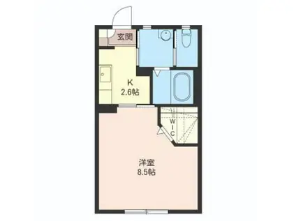 フローラSAKURA(1K/1階)の間取り写真