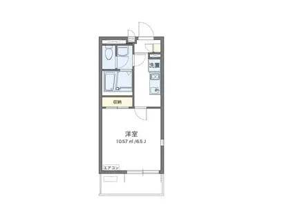 レオネクストアンビエントII(1K/2階)の間取り写真