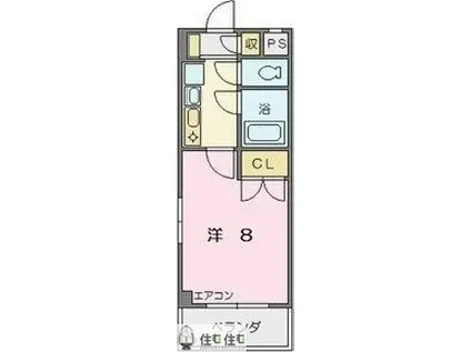 エスポワールTAKEDA(1K/3階)の間取り写真