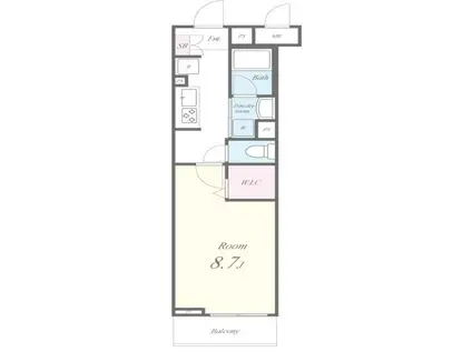 カーサレジェーロ(1K/1階)の間取り写真