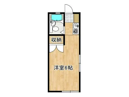 サンハウス白幡(1K/2階)の間取り写真