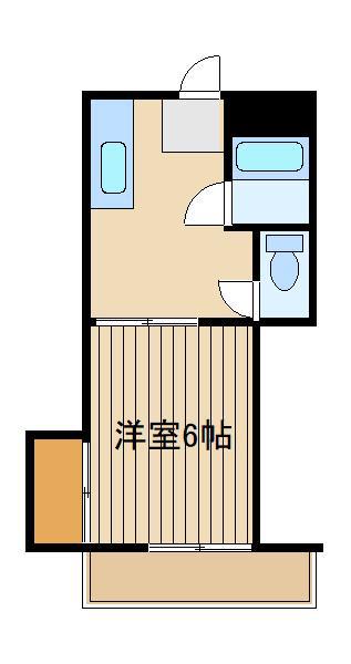 コーポマツド(1K/2階)の間取り写真