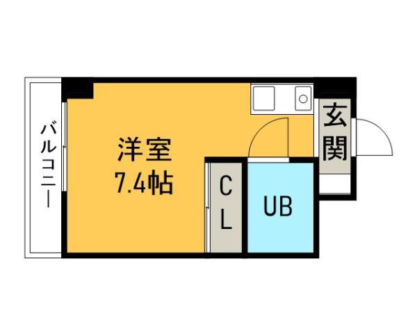 SOCIO刈谷新富町(ワンルーム/2階)の間取り写真