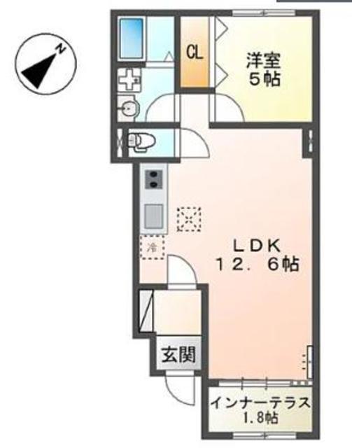 エクセレントY・K・II(1LDK/1階)の間取り写真