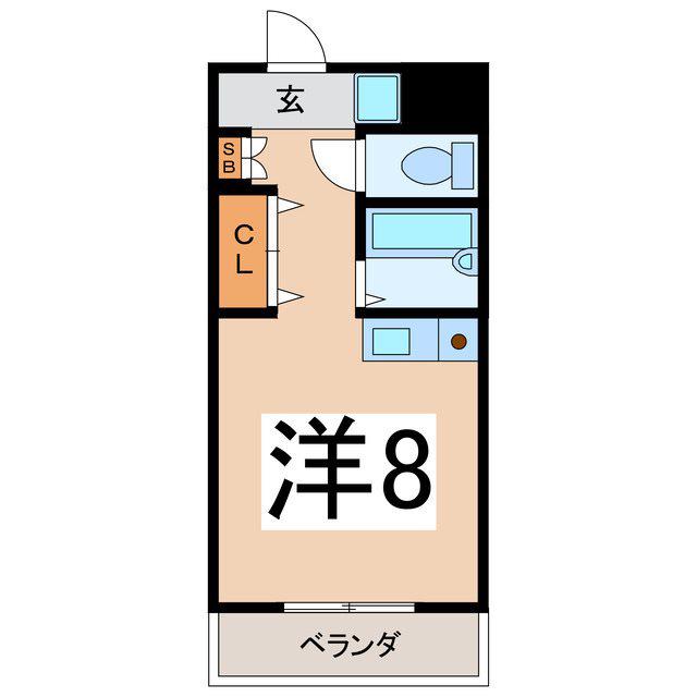 メゾンイトウI(ワンルーム/3階)の間取り写真