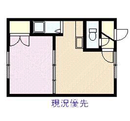 ハイツYOUトピア(1DK/1階)の間取り写真