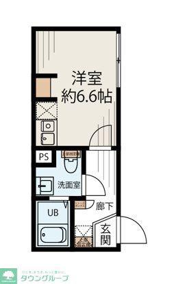 S-TERRACE 元住吉(ワンルーム/4階)の間取り写真