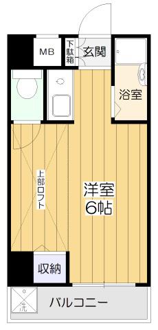 新大阪OMパレス(1K/4階)の間取り写真