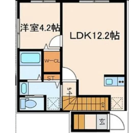 エクセルコート江古田(1LDK/2階)の間取り写真