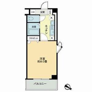 ベレーサ本山(1K/3階)の間取り写真